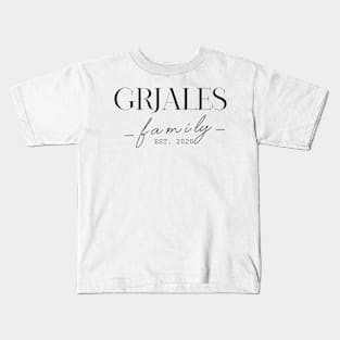 Grjales Family EST. 2020, Surname, Grjales Kids T-Shirt